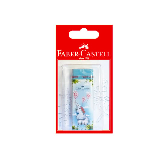 Faber-Castell, Gumka, Happy Jungle Mix Kol. Pastelowych 1 Szt. Blister Faber-Castell
