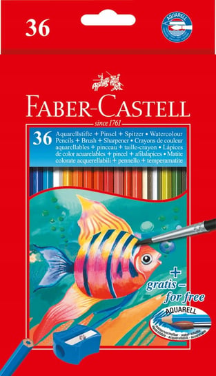 Faber-Castell Kredki Akwarelowe 36 Kol + Pędzelek Faber-Castell