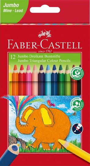 Faber-Castell Kredki Grube Trójkątne 5,4 Mm 12 Kol Faber-Castell