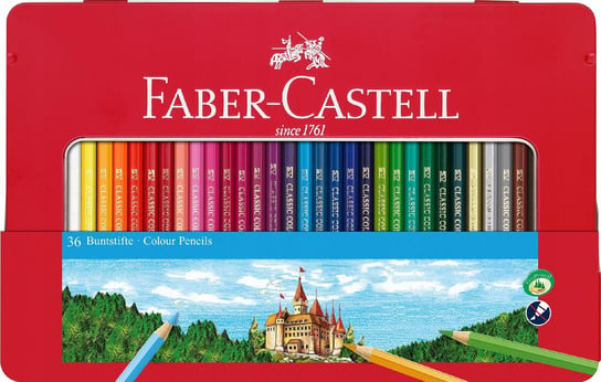 Faber-Castell Kredki Ołówkowe Eco 36 K Zamek Metal Faber-Castell