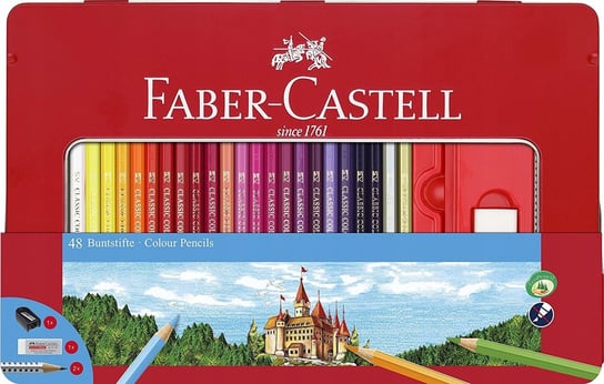 Faber-Castell Kredki Ołówkowe Eco 48 K Zamek Metal Faber-Castell