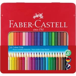 Faber-Castell, kredki ołówkowe, Grip 2001, 24 kolory Faber-Castell