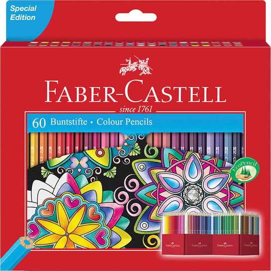 Faber-Castell, kredki ołówkowe Zamek, 60 kolorów Faber-Castell