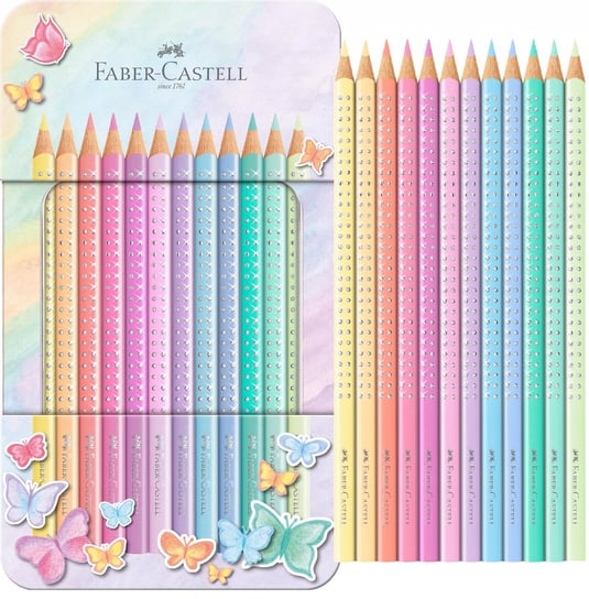 FABER-CASTELL, Kredki Sparkle METAL PASTEL, 12 kolorów Faber-Castell