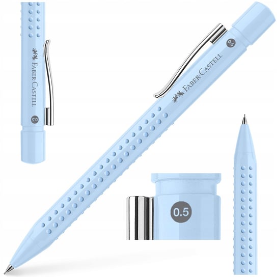 FABER-CASTELL Ołówek automatyczny na rysiki wkłady Grip 0,5 mm SKY BLUE Faber-Castell