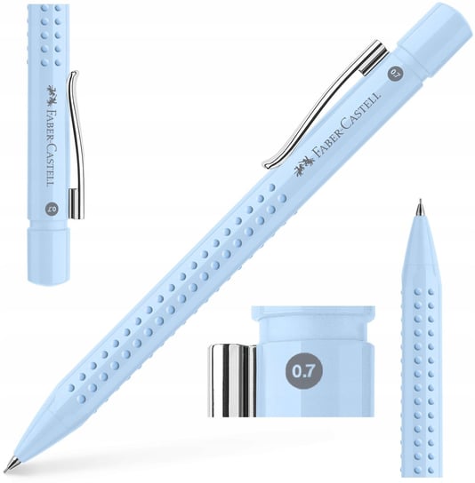 FABER-CASTELL Ołówek automatyczny na rysiki wkłady Grip 0,7 mm SKY BLUE Faber-Castell