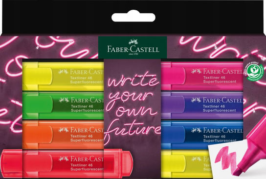 FABER-CASTELL Zakreślacz 1546 Super Neon 8 kolorów Faber-Castell