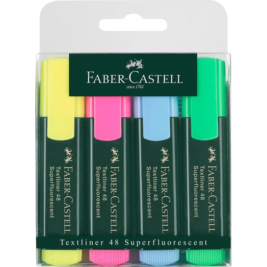Faber-Castell, Zakreślacze 48, 4 kolory Faber-Castell