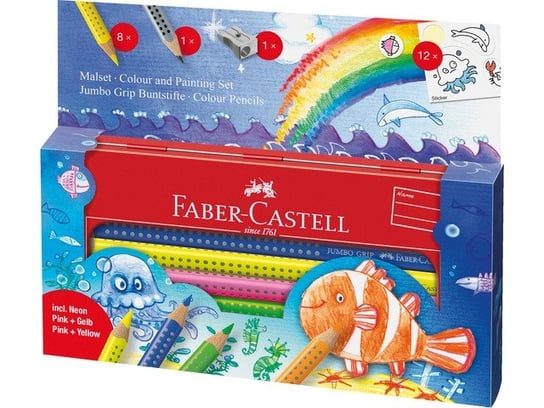 Faber-Castell, zestaw do rysowania, Jumbo, Grip Podwodny Świat Faber-Castell