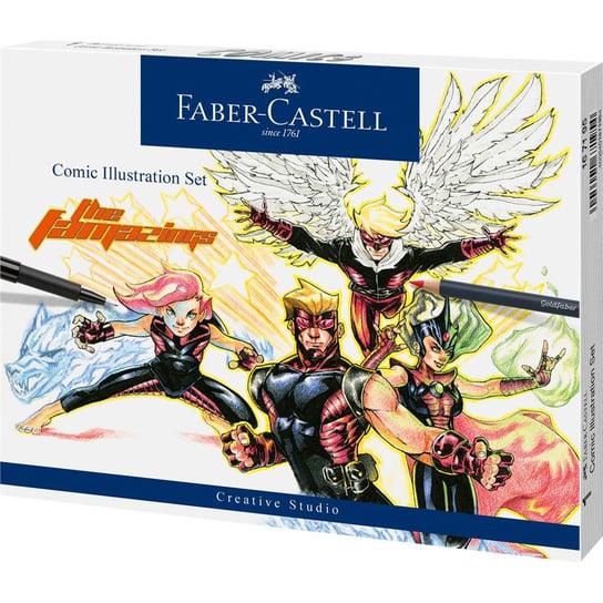Faber-Castell, zestaw do rysowania komiksów, 15 elementów Faber-Castell