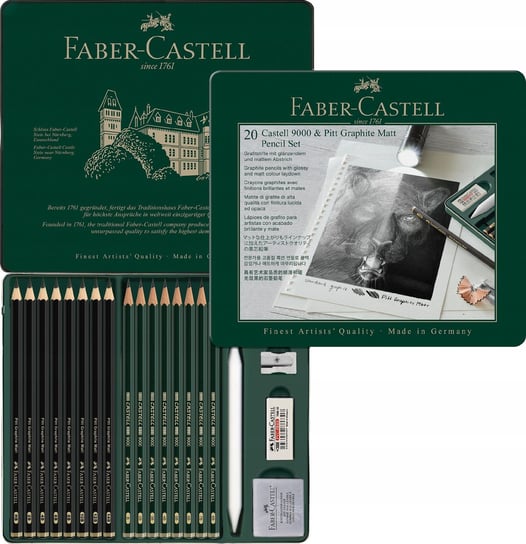 Faber-Castell Zestaw Ołówków 9000 Pitt Matt 20 Szt Faber-Castell