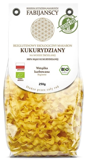 Fabijańscy, makaron kukurydziany wstążki karbowane reginette, 250 g FABIJAŃSCY