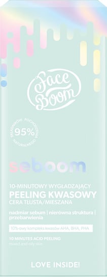 FaceBoom, Seboom, 10-minutowy wygładzający peeling kwasowy FaceBoom