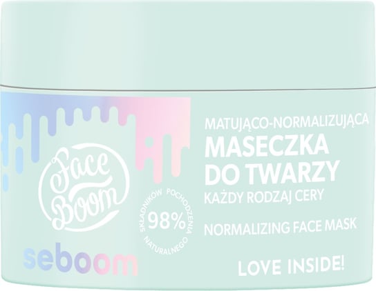 FaceBoom Seboom, Matująco-normalizująca maseczka do twarzy FaceBoom