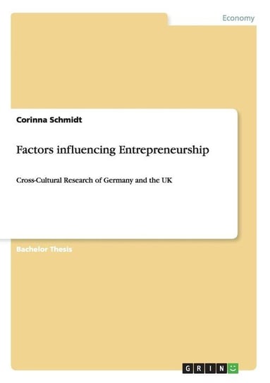 Factors influencing Entrepreneurship Schmidt Corinna