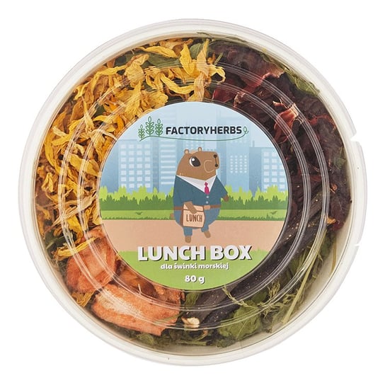 FACTORYHERBS Lunch box dla świnki morskiej 80G FACTORYHERBS