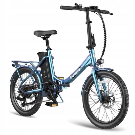 Fafrees F20 Lasting aurora blue Rower elektryczny składany 20 cali z akumulatorem 36 V 18,2 A, 250 W 25 km/h SHIMANO 7 Fafrees