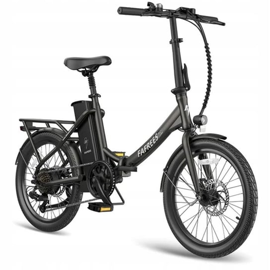 Fafrees F20 Lasting Black E-Bike składany 20 cali z akumulatorem 36 V 18,2 A, 250 W 25 km/h SHIMANO 7 Fafrees
