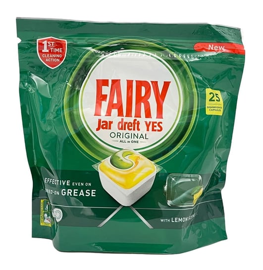 Fairy Jar Dreft Yes Original Lemon tabletki 25 sztuk Dreft