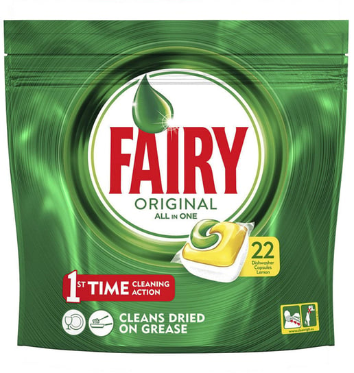 Fairy Lemon All-in-1 Tabletki Zmywarki 22szt UK Fairy