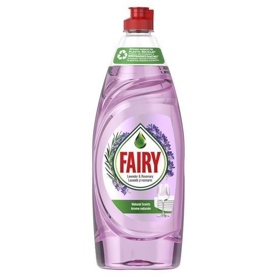 Fairy Naturals Płyn do mycia naczyń z naturalnym w 100% zapachem lawendy i rozmarynu, 650 ml Fairy