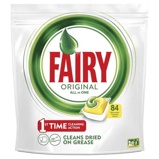 Fairy, Original, All In One Lemon, tabletki do zmywarki, 84 szt. Fairy