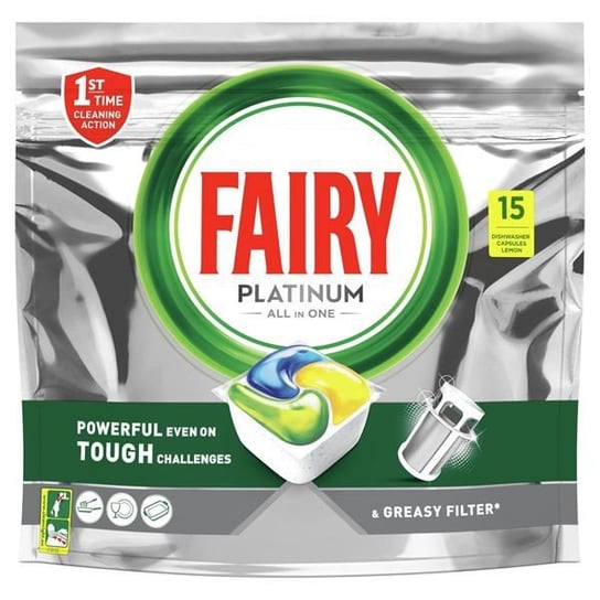 Fairy Platinum All In One Lemon Tabletki Do Zmywarki 15 Sztuk Fairy