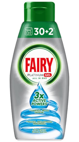 Fairy Platinum Gel Brezza Marina - Włoski Żel Do Zmywarki 650 Ml Fairy