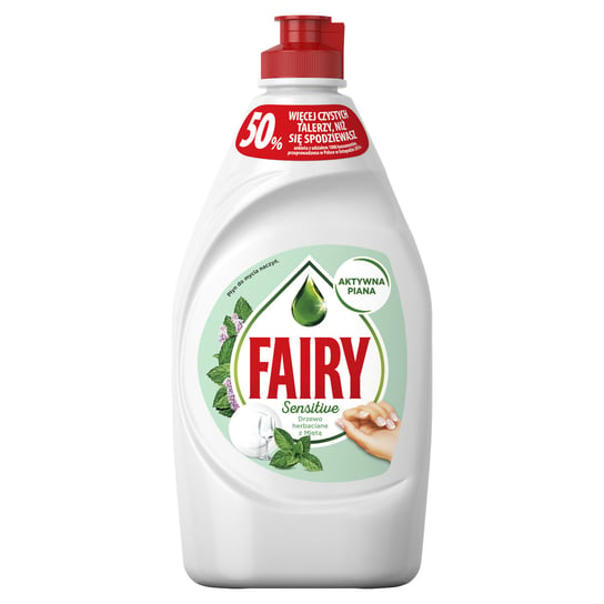 Fairy, płyn do mycia naczyń, Sensitive, Teatree&Mint, 450 ml Fairy