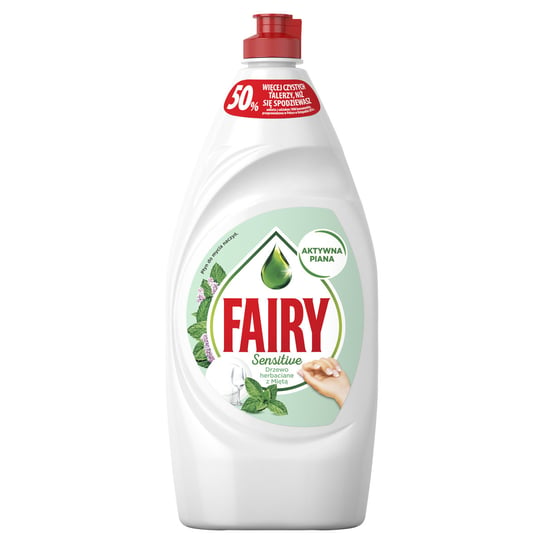 Fairy, płyn do mycia naczyń, Teatree & Mint, 900 ml Fairy