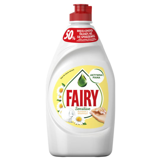 Fairy, Sensitive Chamomile&Vit, płyn do mycia naczyń, 450 ml Fairy
