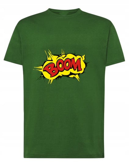 Fajny T-Shirt kolorowy nadruk BOOM r.3XL Inna marka