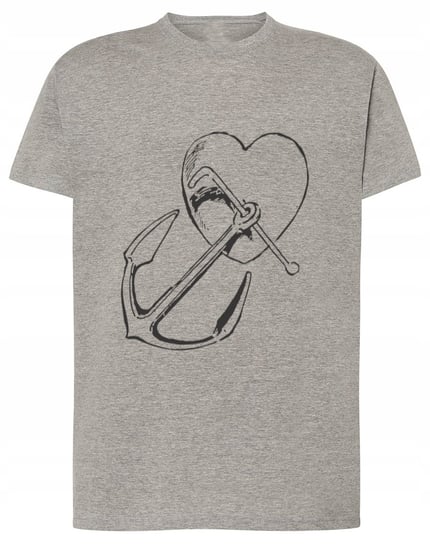 Fajny T-Shirt koszulka Serce kotwica morze r.XL Inna marka