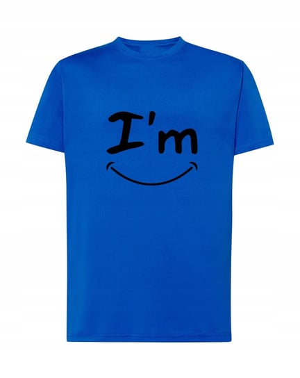 Fajny T-Shirt nadruk I'm happy smile Rozm.S Inna marka