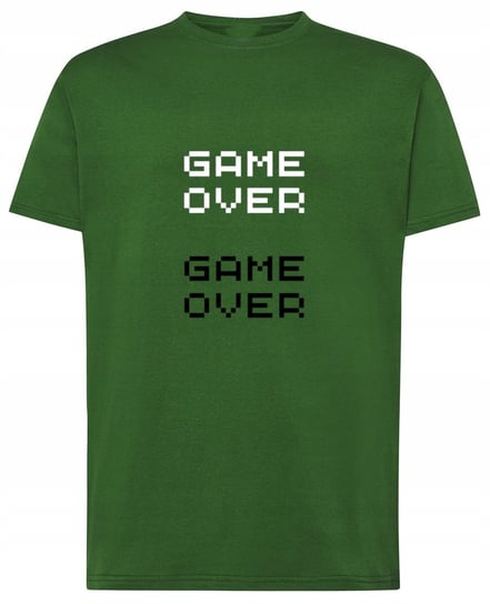 Fajny T-Shirt napis nadruk GAME OVER Rozm.M Inna marka