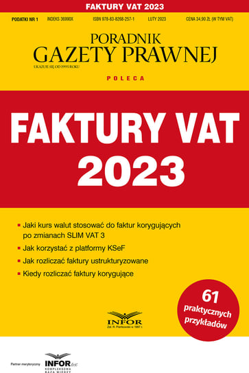 Faktury VAT 2023 Opracowanie zbiorowe