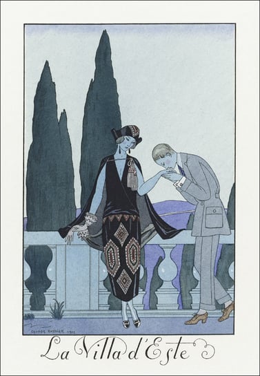 Falbalas et Fanfreluches, George Barbier - plakat 21x29,7 cm Galeria Plakatu