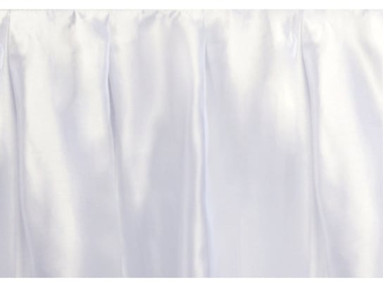 Falbana satynowa cienka, biały, 75 cm x 4 m PartyDeco