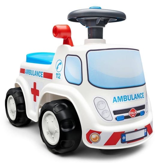 FALK Jeździk Samochód Ambulans z Klaksonem od 1 roku FALK