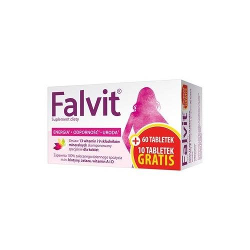 FALVIT, 70tabletek (60+10) Bausch Health Poland