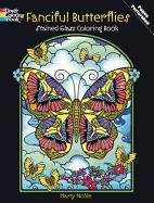 Fanciful Butterflies Stained Glass Coloring Book Noble Marty