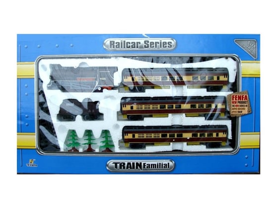 Fancy Toys, Kolejka elektryczna pasażerska z rozjazdami + wagon do przewozu węgla Fancy Toys