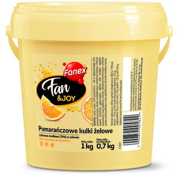 Fanex Fan&Joy Pomarańczowe kulki żelowe 1 kg/0,7 kg Fanex