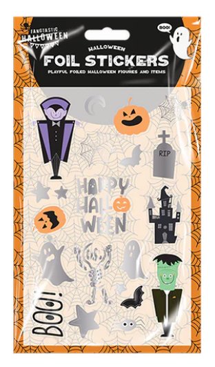 Fangtastic Halloween- Foil Stickers Naklejki Halloween Inna marka