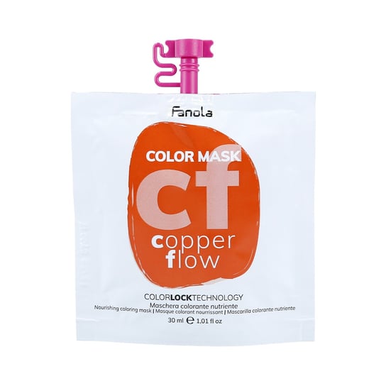 FANOLA, COLOR, Maska koloryzująca do włosów Copper Flow, 30  ml Fanola