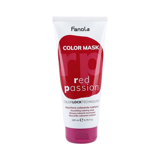 FANOLA, COLOR, Maska koloryzująca do włosów Red Passion, 200  ml Fanola