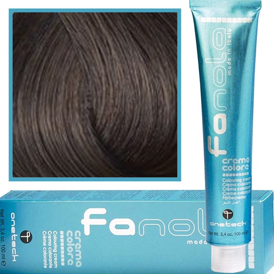 Fanola, Crema Colore, farba do włosów 6,1 Ciemny Popielaty Blond, 100 ml Fanola