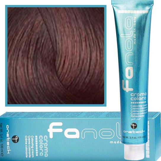 Fanola, Crema Colore, farba do włosów 6,5 Ciemny Blond Mahoniowy, 100 ml Fanola