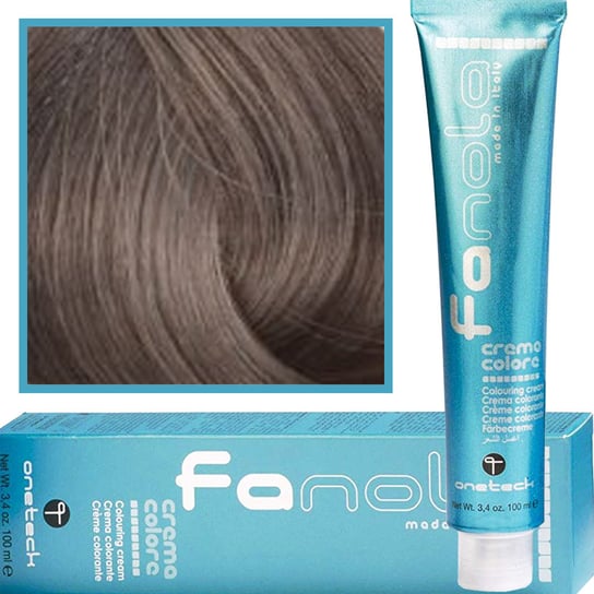 Fanola, Crema Colore, farba do włosów 8,11 Jasny Blond Intensywnie Popielaty, 100 ml Fanola