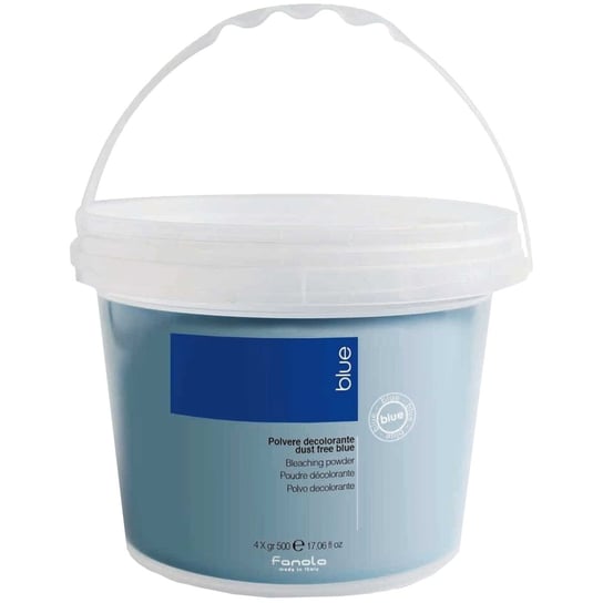 Fanola Dust Free Powder BLUE niepylący proszek rozjaśniający włosy do 7 tonów, bezpieczny, łatwy w aplkacji, nie niszczy Fanola